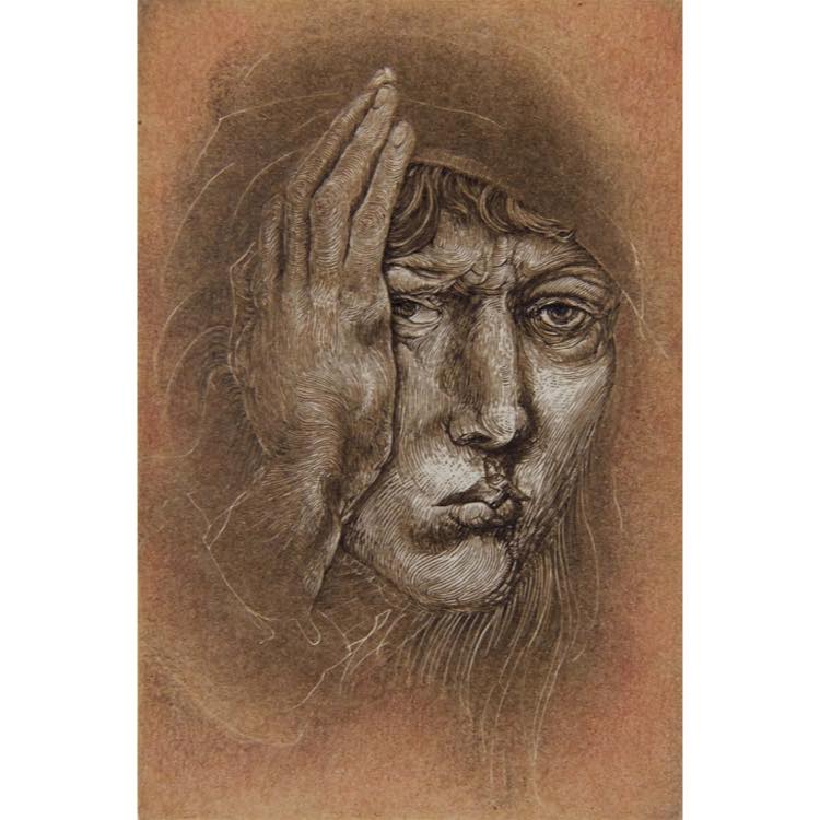 限定70部の44額装「死と変容 Ⅰ-8 旅」 木口木版画 柄澤齊 額装 - www 
