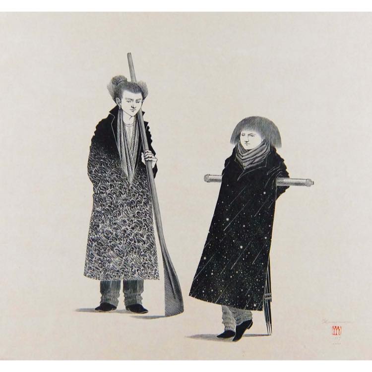 柄澤齊, からさわひとし, Hitoshi Karasawa, 木口木版画, 肖像シリーズ